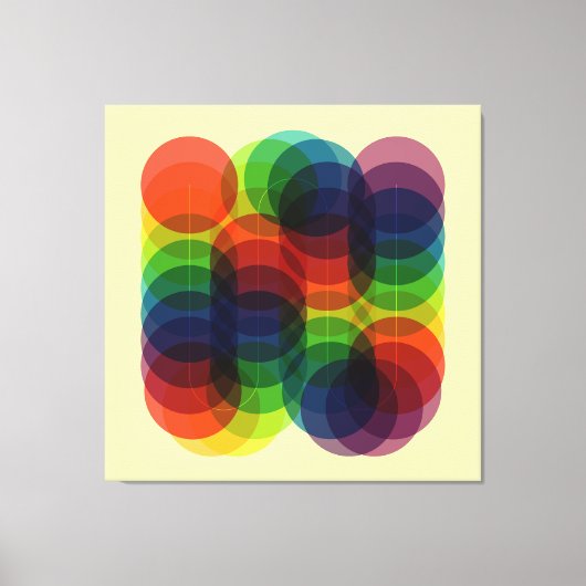 Prisma Path Yellow Canvas Afdruk (Voorkant)