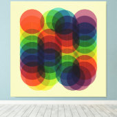 Prisma Path Yellow Canvas Afdruk (Insitu (Houten vloer))