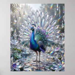 Prisma Pauw Kristal Tuin Poster