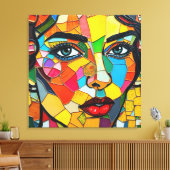 “Prismara” - Fragments of Her Flame Canvas Afdruk (Insitu (Woonkamer))