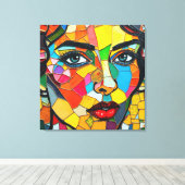 “Prismara” - Fragments of Her Flame Canvas Afdruk (Insitu (Houten vloer))