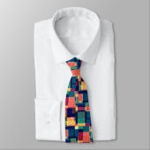 Prismatic Blocks – Modern Abstract Geometric Tie Stropdas (Gebonden)