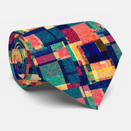 Prismatic Blocks – Modern Abstract Geometric Tie Stropdas
