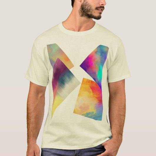 Prismatic Burst Gradient T-shirt (Voorkant)
