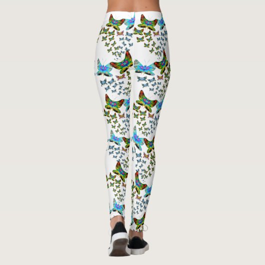 Prismatic Butterfly Swarm Leggings (Dos)