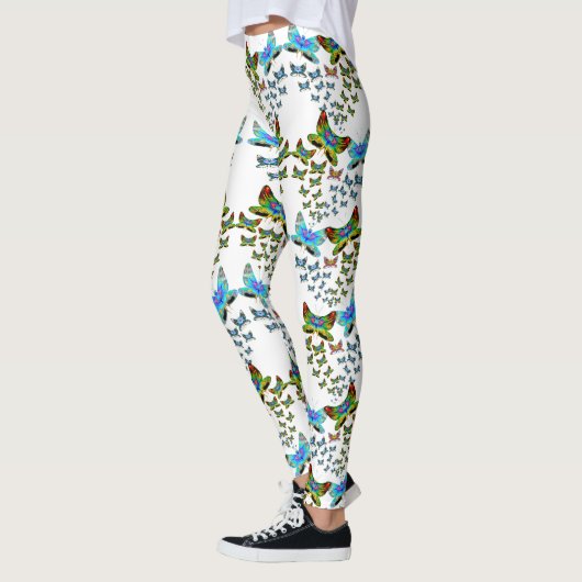 Prismatic Butterfly Swarm Leggings (Gauche)