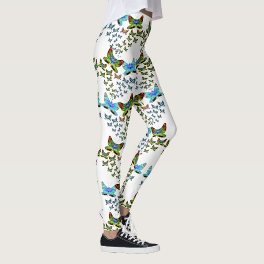 Prismatic Butterfly Swarm Leggings (Droite)