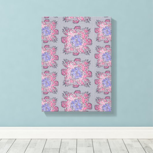 Prismatic Current: Abstract Flow Art Canvas Afdruk (Insitu (Houten vloer))