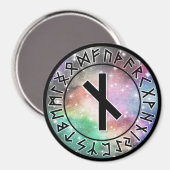 Prismatic Galaxy Runes [10. Nauthiz] Magnet (Recto/Verso)