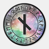 Prismatic Galaxy Runes [10. Nauthiz] Magnet (Devant)