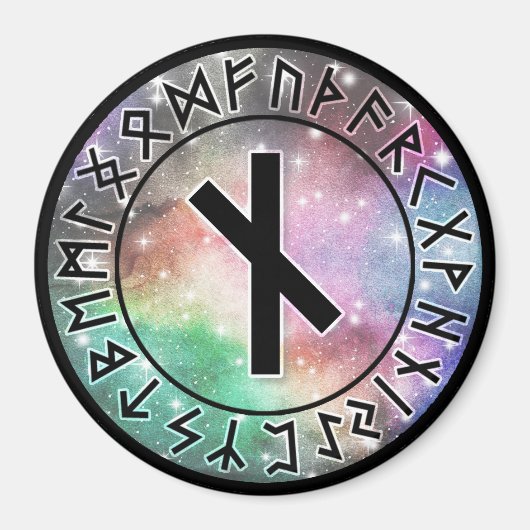 Prismatic Galaxy Runes [10. Nauthiz] Magnet (Devant)