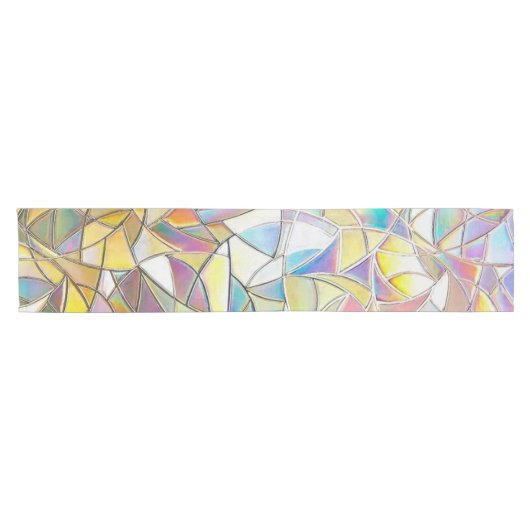 Prismatic Stained Glass Effect - Rainbow Prismatic Korte Tafelloper (Horizontaal)