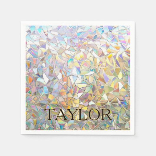 Prismatic Stained Glass Effect - Rainbow Prismatic Servet (Voorkant)
