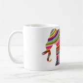 Prismatic Waves Elephant Coffee Mok (Links)