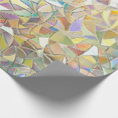 Prismatisch Glas-in-Lood Effect - Regenboog Prisma Cadeaupapier (Hoek)