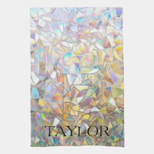 Prismatisch Glas-in-Lood Effect - Regenboog Prisma Theedoek