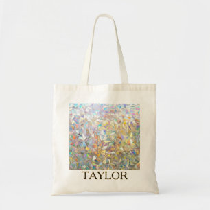 Prismatisch Glas-in-Lood Effect - Regenboog Prisma Tote Bag