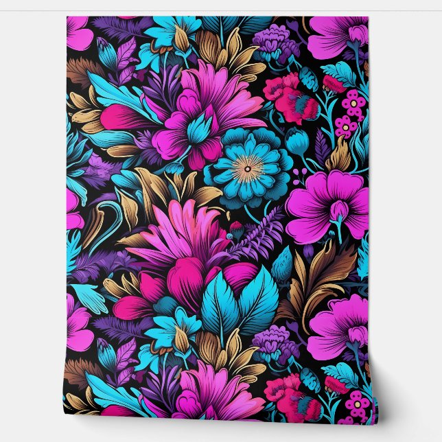 Prismatisch Petalscape Botanisch Behang (Afrollen)