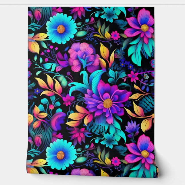 Prismatisch Petalscape Botanisch Behang (Afrollen)