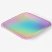 Prismatische Borden voor regenbooggradiënt Papieren Bordje (Gebogen)