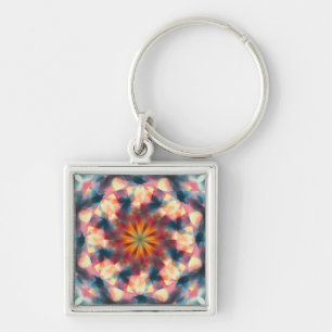 Prismatische caleidoscopische psychedelische manda sleutelhanger