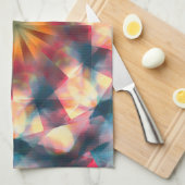 Prismatische caleidoscopische psychedelische manda theedoek (Quarter Fold)