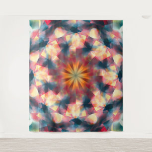Prismatische caleidoscopische psychedelische manda wandkleed