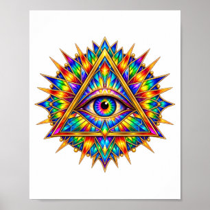 Prismatische Dawn Eye Poster
