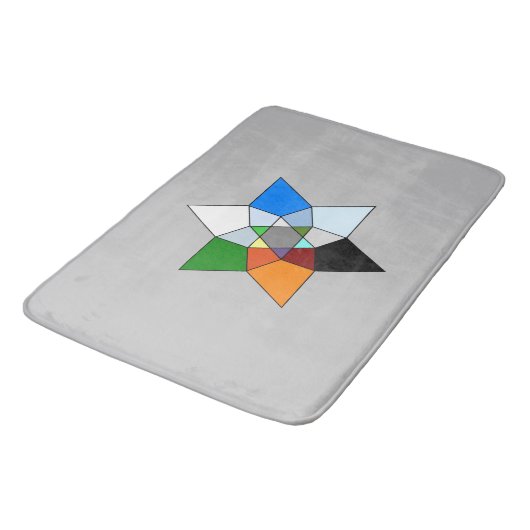 Prismatische fractal Bath Mat (Gekanteld)