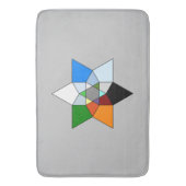 Prismatische fractal Bath Mat (Voorkant Verticaal)