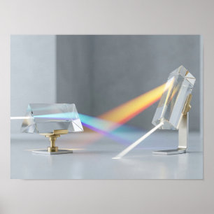 Prisme de cristal arc-en-ciel Réfraction Art mural