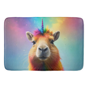 Prismhorn: De regenboog Capybaraicorn Badmat