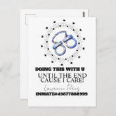 Prison Cards Long Distance Doing Time Cuffs Briefkaart (Voorkant / Achterkant)