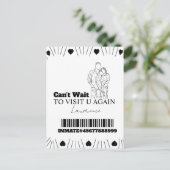 Prison Cards Long Distance Visit Couples Hearts Briefkaart (Staand voorkant)