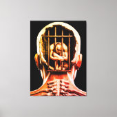 Prison de l'Esprit – Art Mural Conceptuel Surréal (Recto)