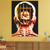 Prison de l'Esprit – Art Mural Conceptuel Surréal (Insitu(Salon))