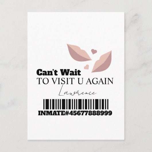 Prison Kaarten Bezoek op Afstand (Voorkant)