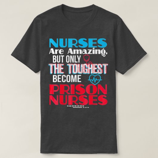 Prison Nurse RN Registered Correctional Nurse Gif T-shirt (Design voorkant)
