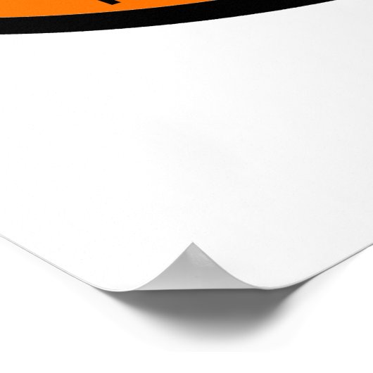 Prison Orange N'est Pas Ma Couleur Affiche Drôle (Coin)