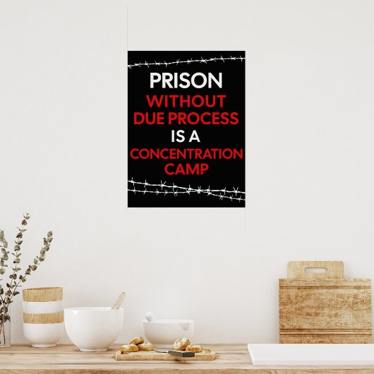 Prison Without Due Process Poster & DOWNLOAD (Cuisine)