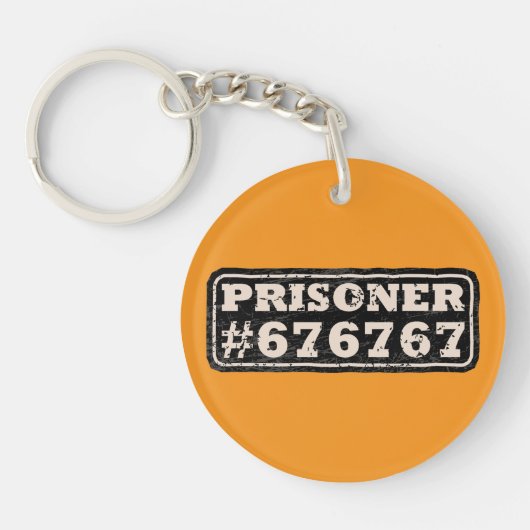 Prisoner 67 Meme Sleutelhanger (Voorkant)