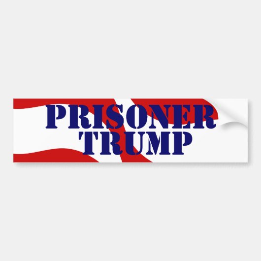 Prisoner Trump Donald President 25th amendment Bumpersticker (Voorkant)