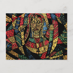 Prisonnier De Peur Carte Postale D'Art Abstrait