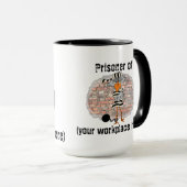 Prisonnier de tasse de travail (Devant droit)