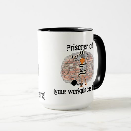 Prisonnier de tasse de travail (Devant droit)