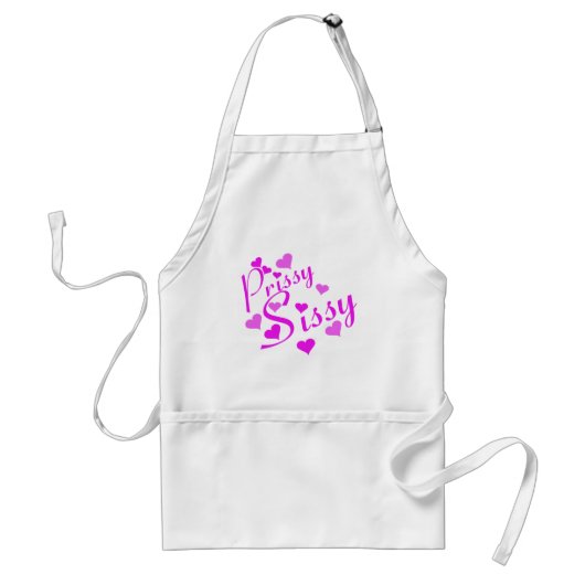 Prissy Sissy Apron Standaard Schort (Voorkant)