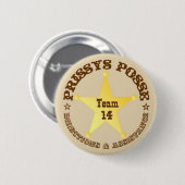 Prissy's Posse Ronde Button 5,7 Cm (Voorkant /achterkant)
