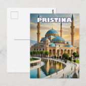 Pristina, het bloeiende hart van Kosovo Briefkaart (Voorkant / Achterkant)