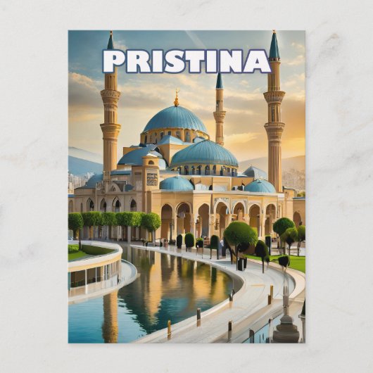 Pristina, het bloeiende hart van Kosovo Briefkaart (Voorkant)