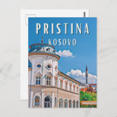 Pristina, het hart van Kosovo Briefkaart (Voorkant / Achterkant)